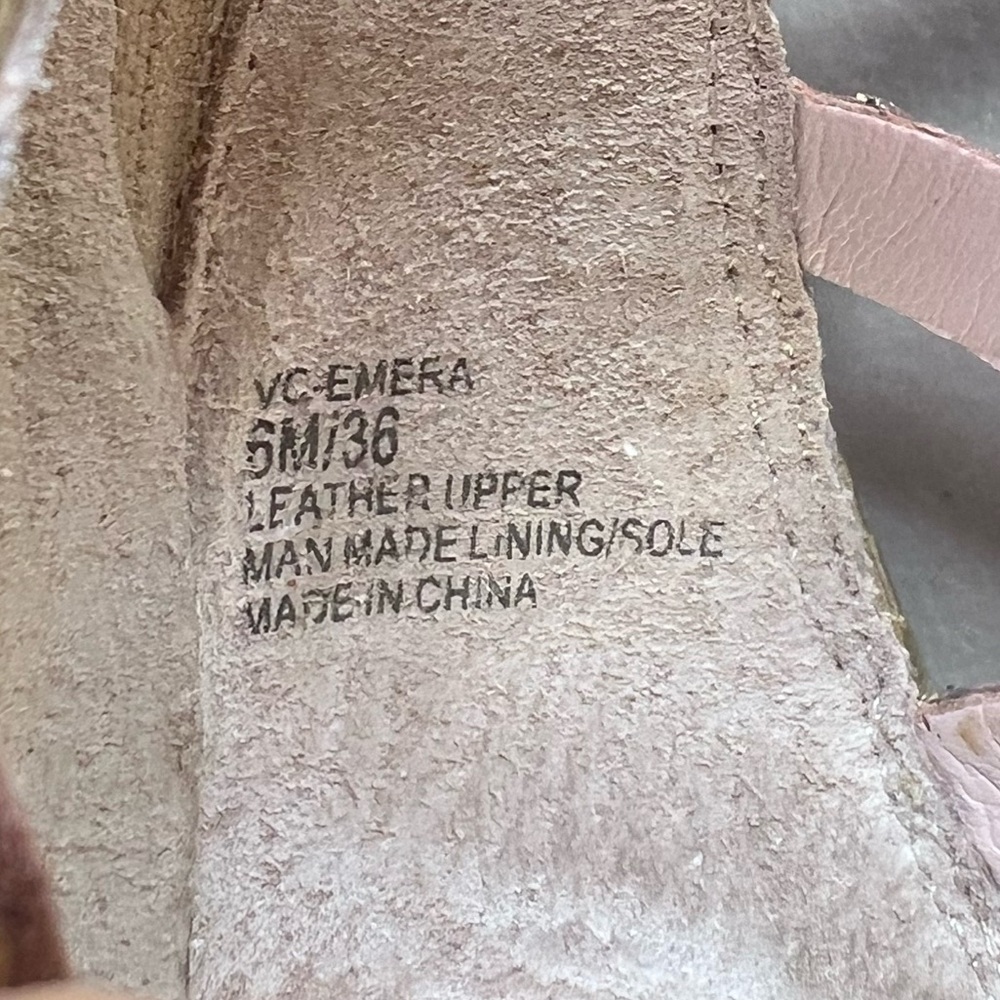 Vince Camuto Emera Gold Women Sandal Size 36 US 6 - Picture 8 of 9